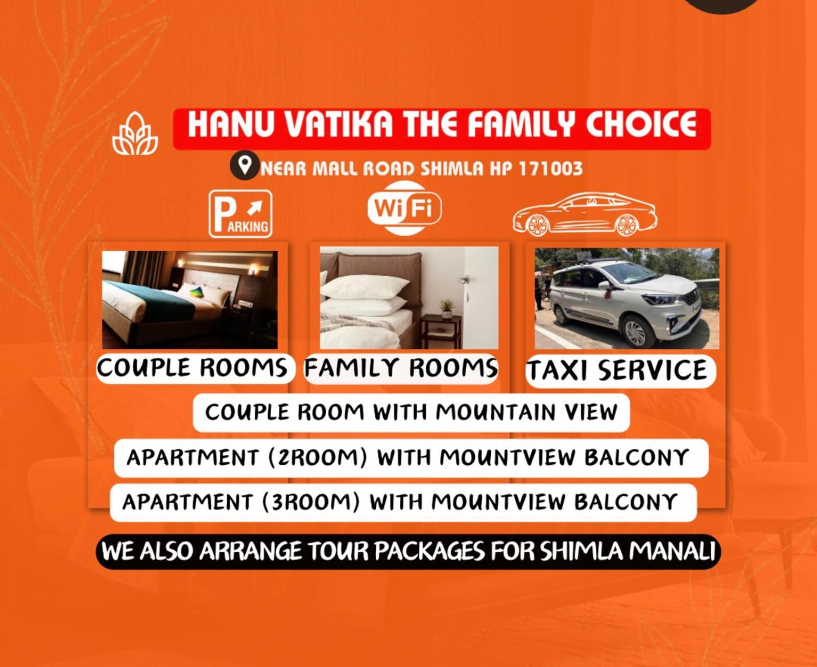 Hanu Vatika The Family Choice Shimla Eksteriør billede